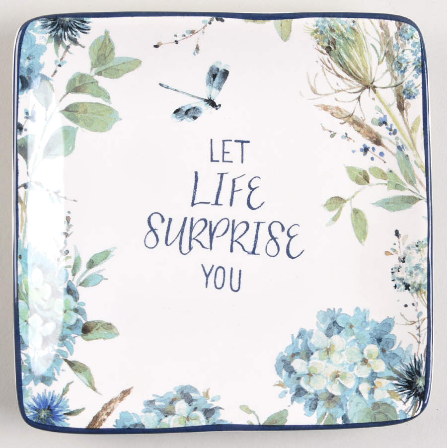 Bohemian Blue Square Canape Plate by Certified International-1