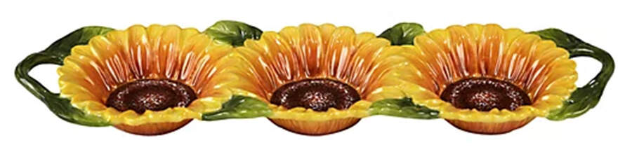 Sun Garden 3 Part Figural Server by Certified International-1