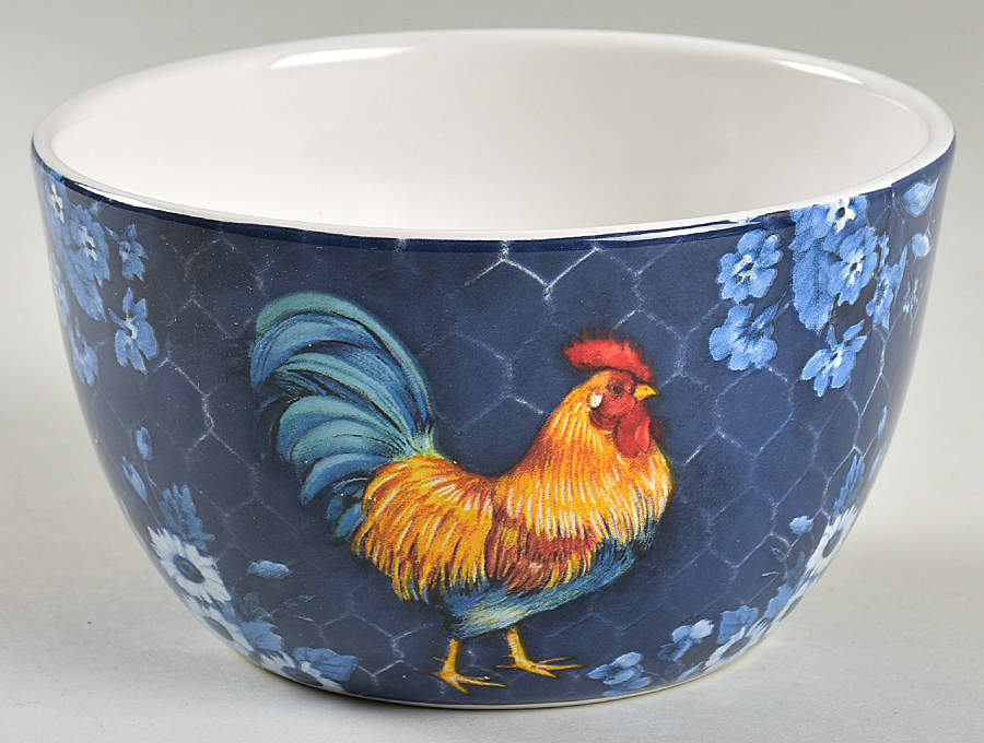 Indigo Rooster Individual Ice Cream Dish by Certified International-1