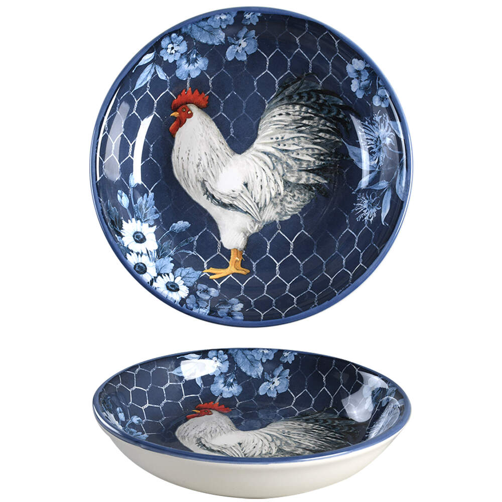Indigo Rooster 9" Soup/Pasta Bowl by Certified International-1