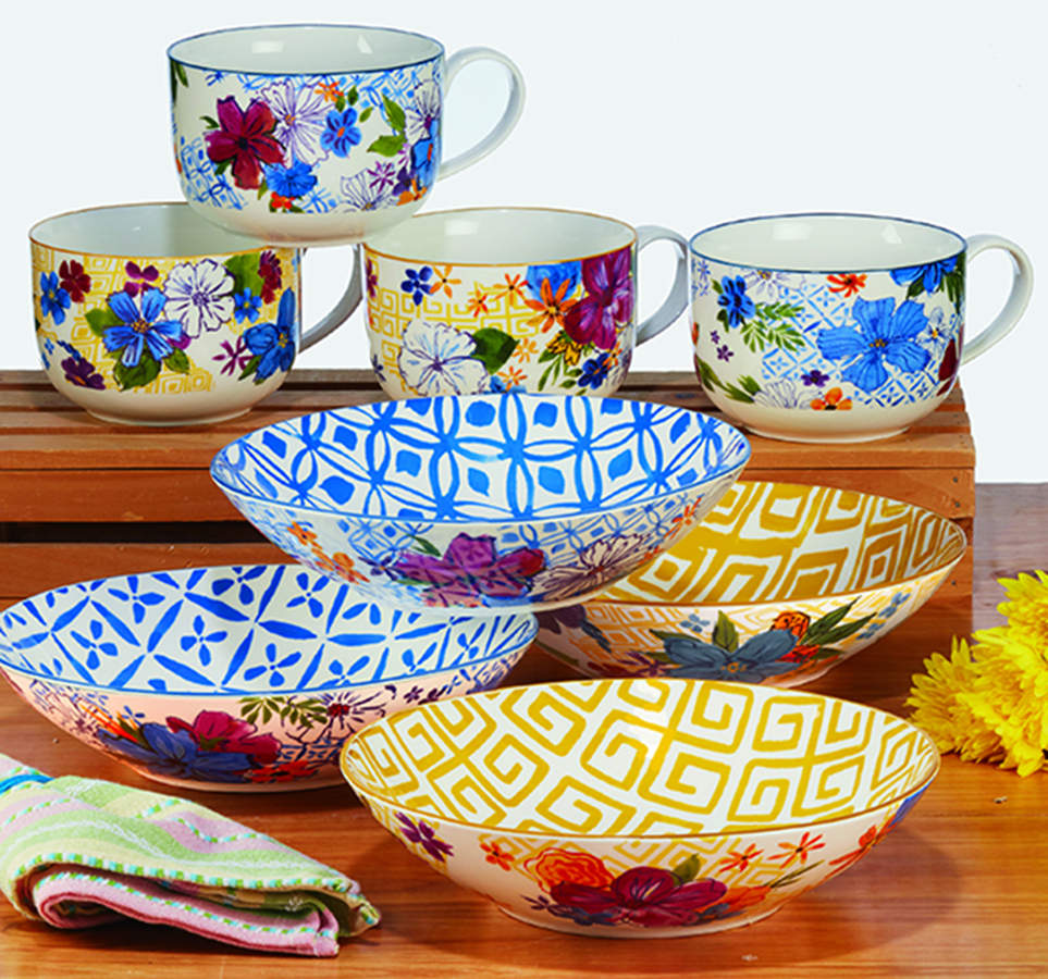 Flower Power 9" Soup/Pasta Bowl by Certified International-1