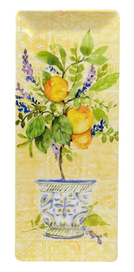Lemon Zest 19" Rectangular Serving Platter by Certified International-1