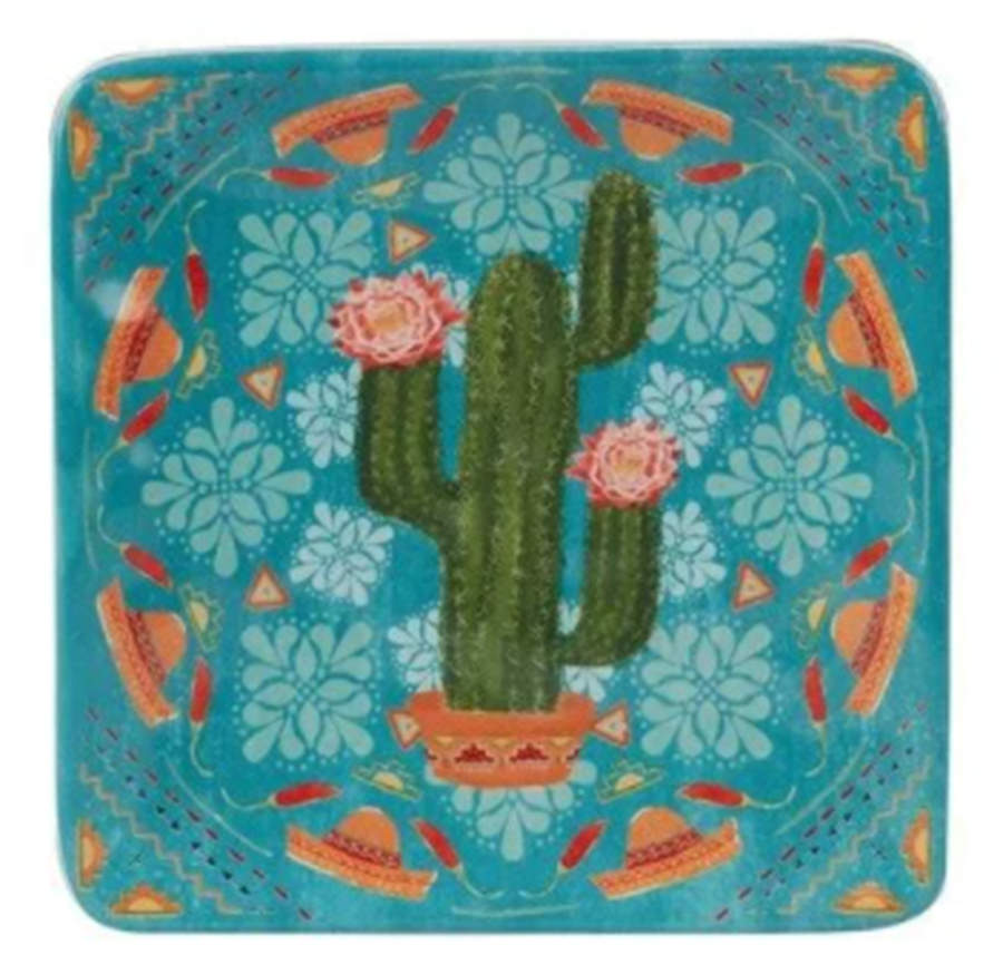 Santa Fe (Veronica Charron) Square Canape Plate by Certified International-1