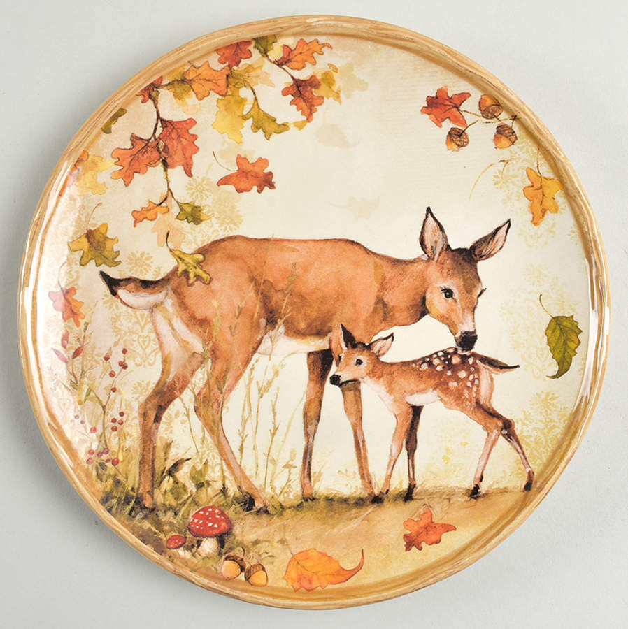 Pine Forest Salad/Dessert Plate by Certified International-1