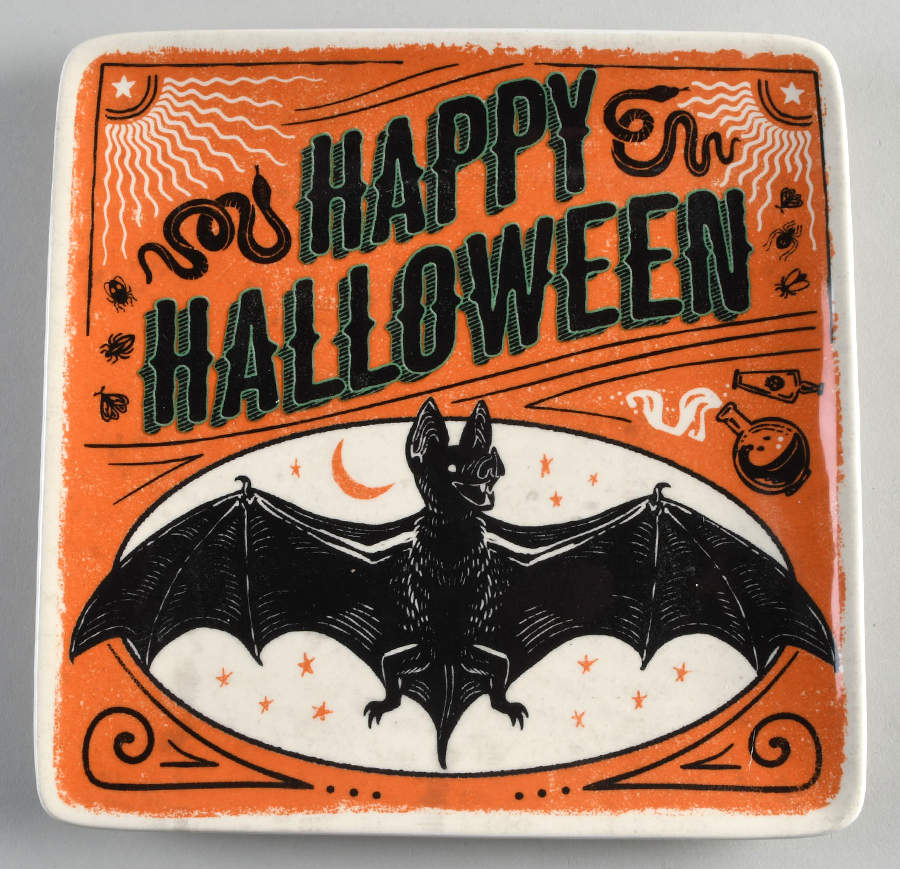 Scaredy Cat Square Salad/Dessert Plate by Certified International-1