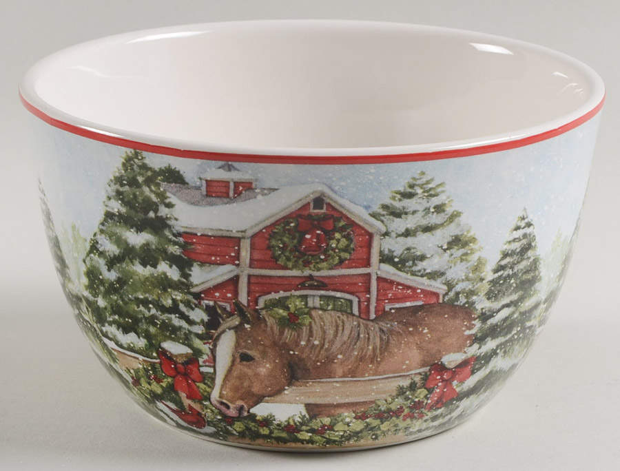 Homestead Christmas Individual Ice Cream Dish by Certified International-1