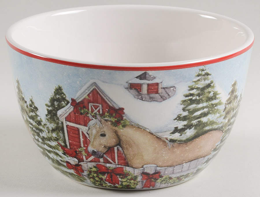 Homestead Christmas Individual Ice Cream Dish by Certified International-1