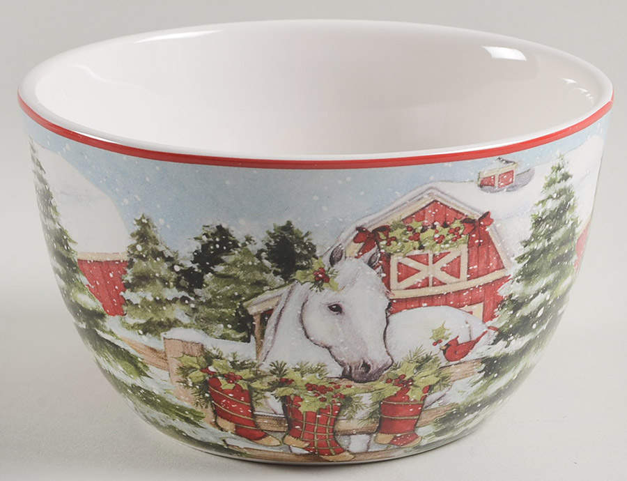Homestead Christmas Individual Ice Cream Dish by Certified International-1