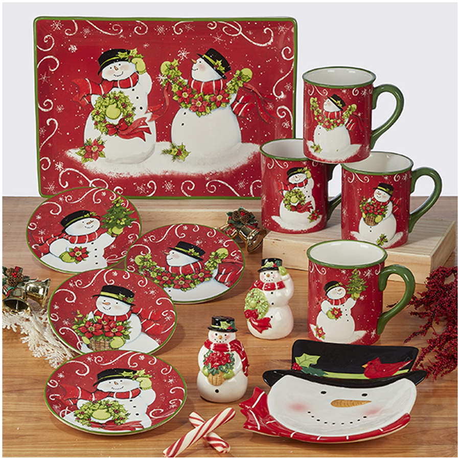 Certified International 'Holiday Magic Nutcracker' Rectangular Serving Platter - 14x10 Inch Ceramic, Multicolor - View #5