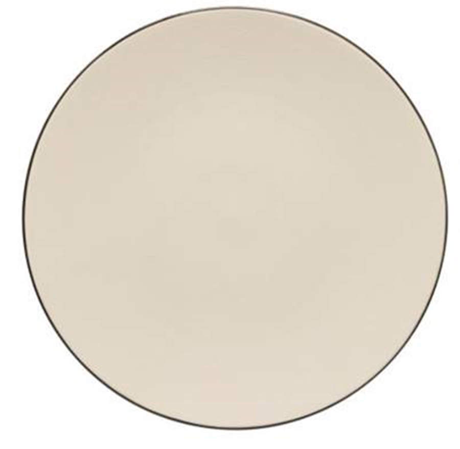 Augusta Natural (Black Trim) Service Plate (Charger/Platter) by Costa Nova China-1