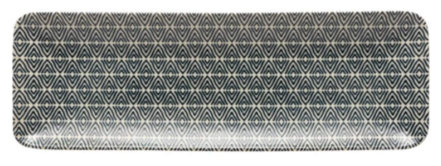 Augusta Diamond Weave 15" Rectangular Tray by Costa Nova China-1