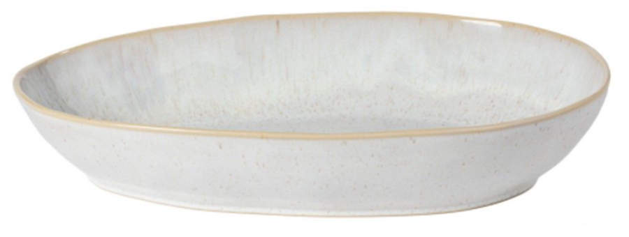 Eivissa Sand Beige 14" Oval Baker by Casafina-1