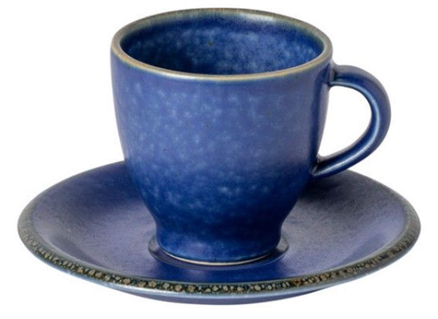 Positano Blue Footed Demitasse Cup & Saucer Set by Casafina-1
