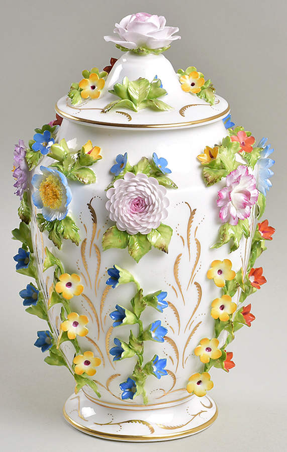 Coalbrookedale Multicolor Large Covered Jar & Lid by Coalport-1