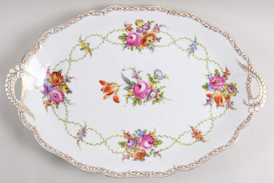 Madeleine 17" Oval Serving Platter by Carl Thieme-1