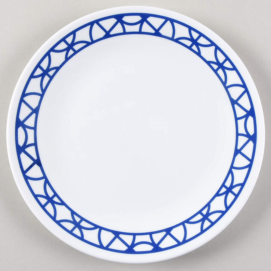 Cobalt Circles Luncheon Plate by Corning Corelle-1