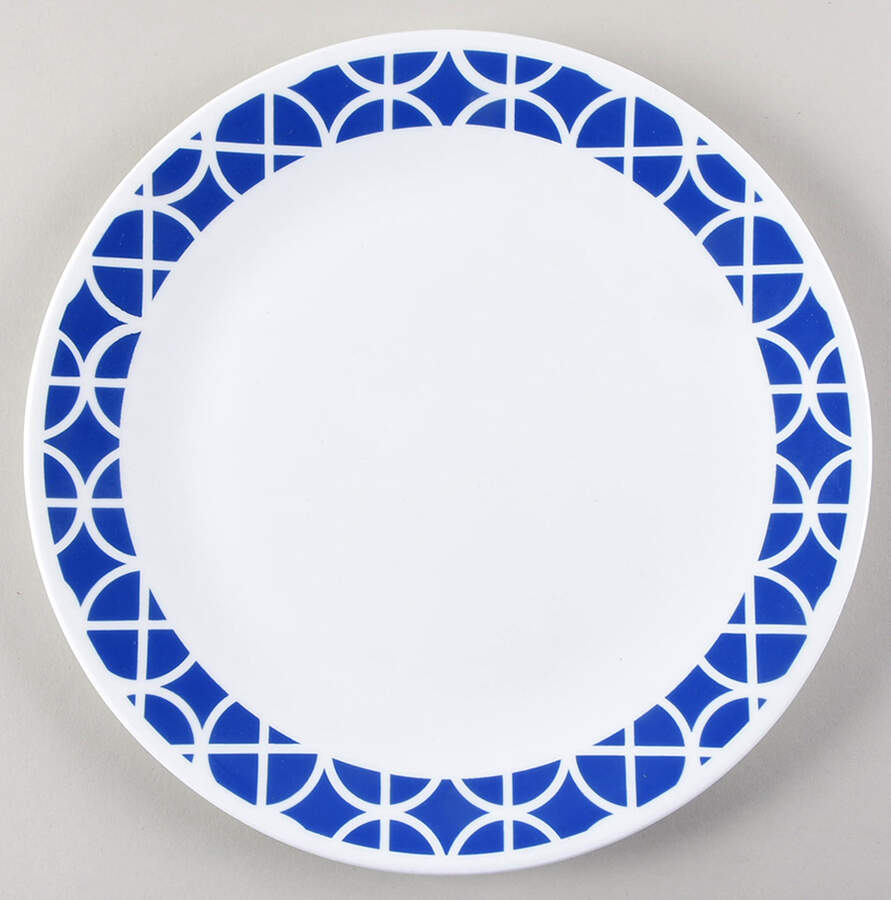 Cobalt Circles Dinner Plate by Corning Corelle-1