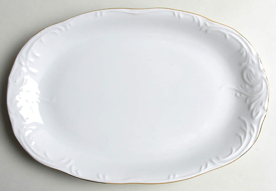 CX870 13" Oval Serving Platter by China (Made in China)-1
