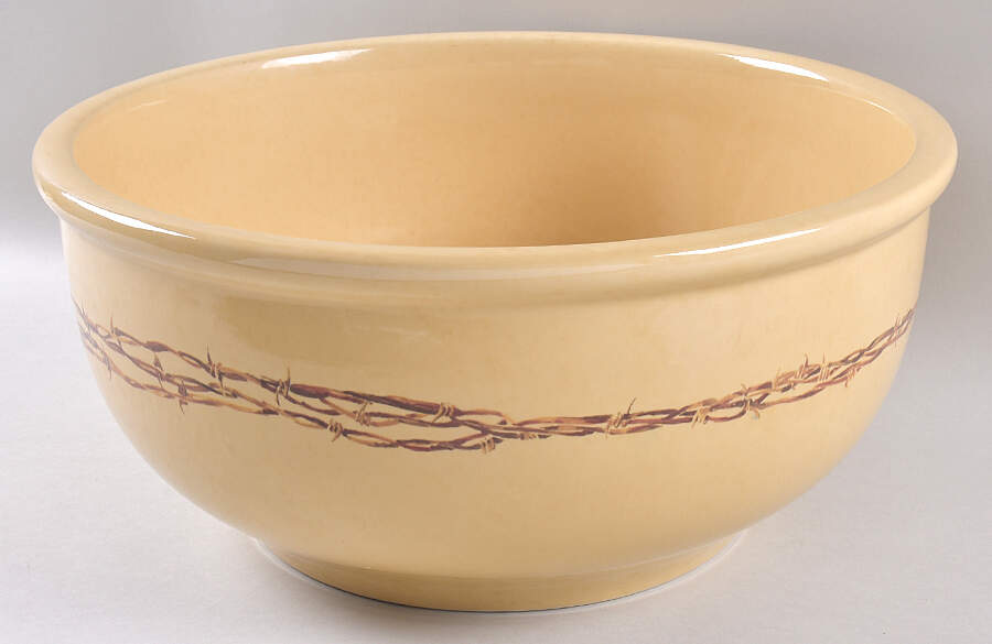 Barbwire Collection Tureen No Glass Lid by Cowboy Living-1