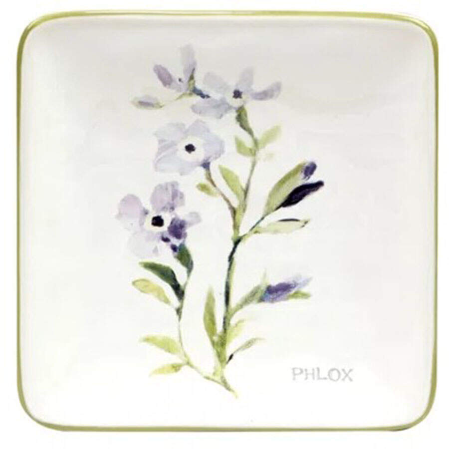 Fresh Herbs (Susan Winget) Square Canape Plate by Certified International-1