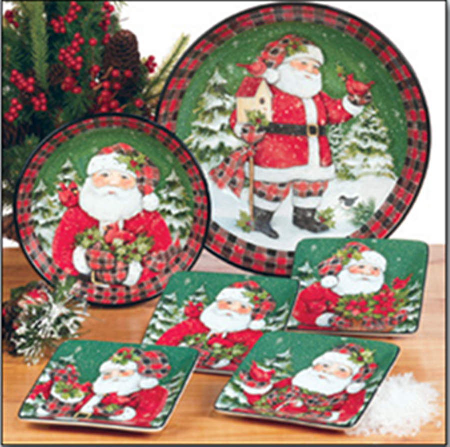 Christmas Lodge Santa 13" Pasta Serving Bowl by Certified International-1