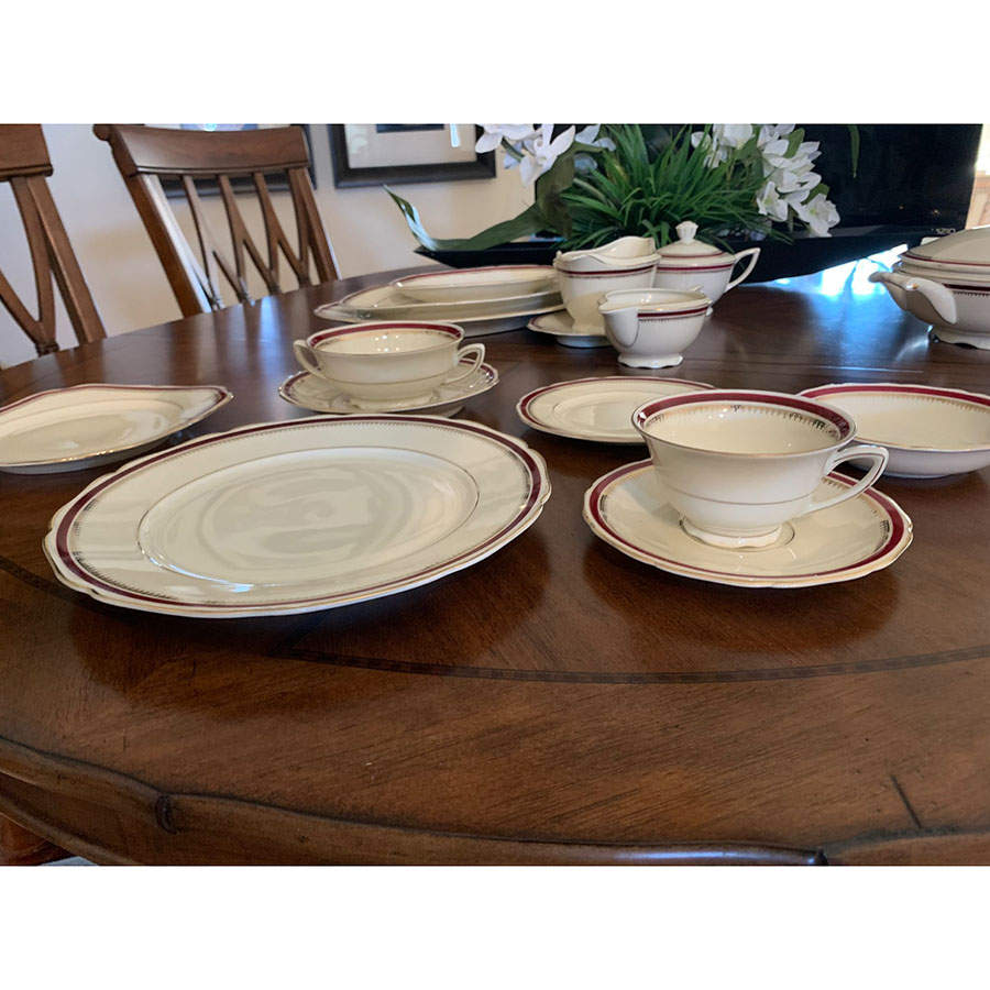 661-6548 Footed Cup & Saucer Set by Celebrate-1