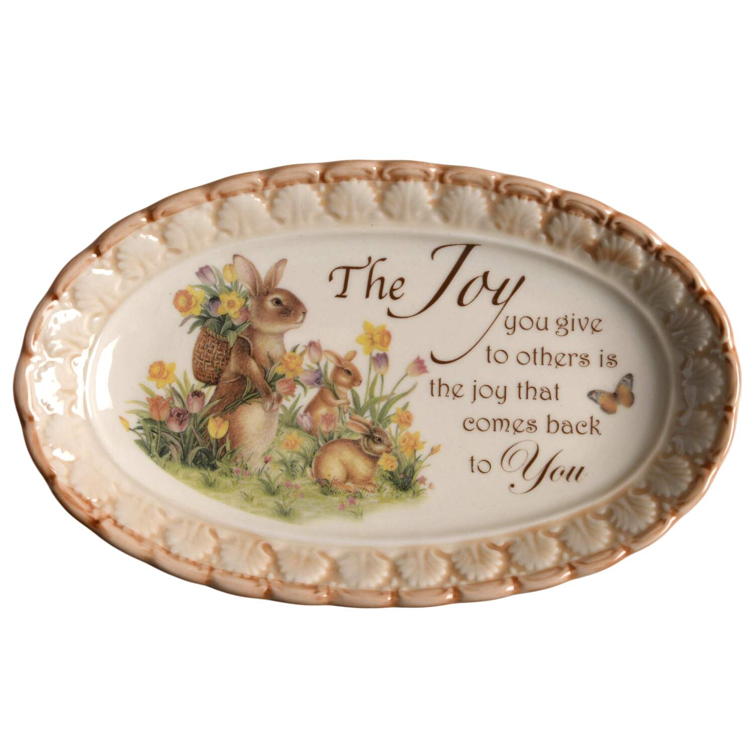 Easter Traditions 7" Oval Tray by Cracker Barrel-1