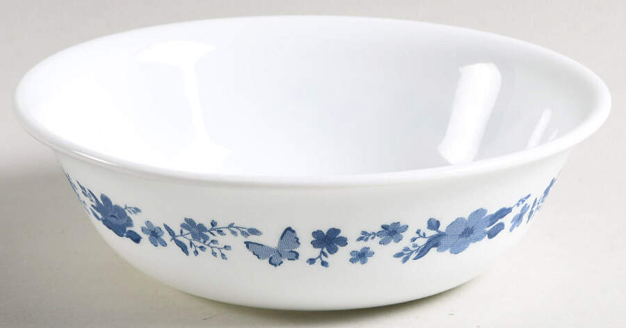 Evie Blue Soup/Cereal Bowl by Corning Corelle-1