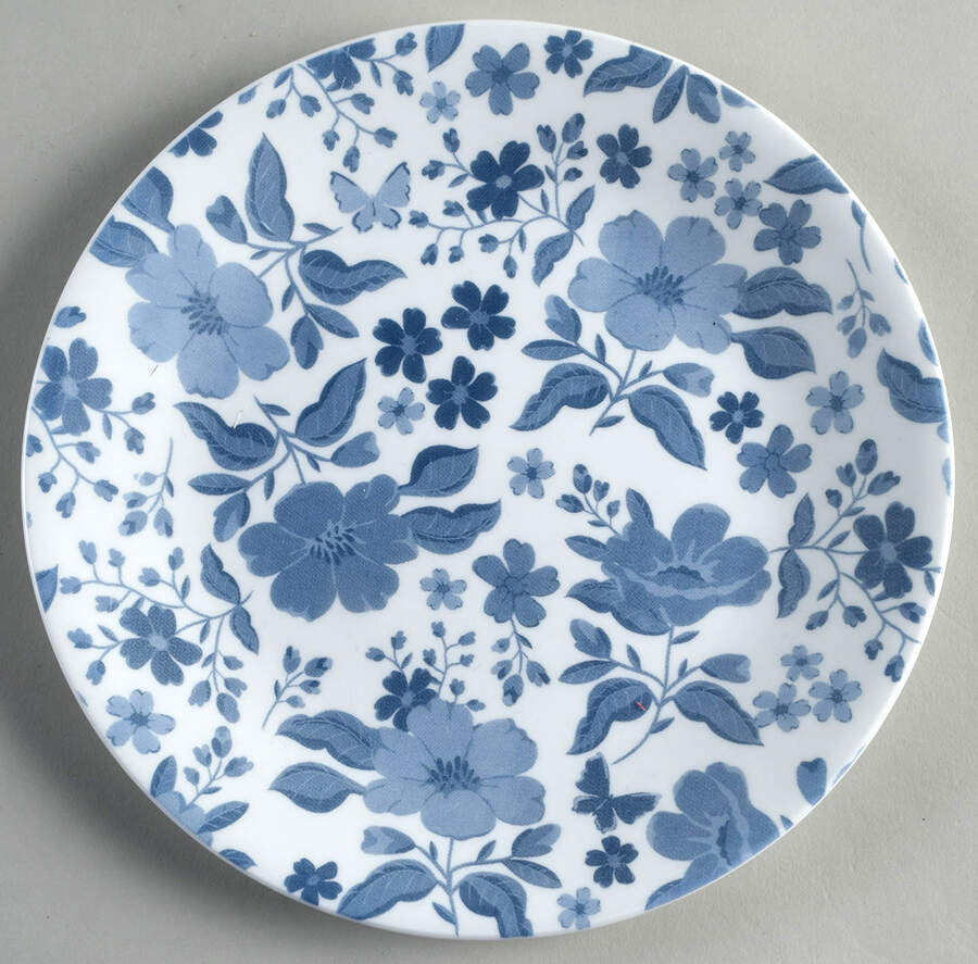Evie Blue Salad Plate by Corning Corelle-1