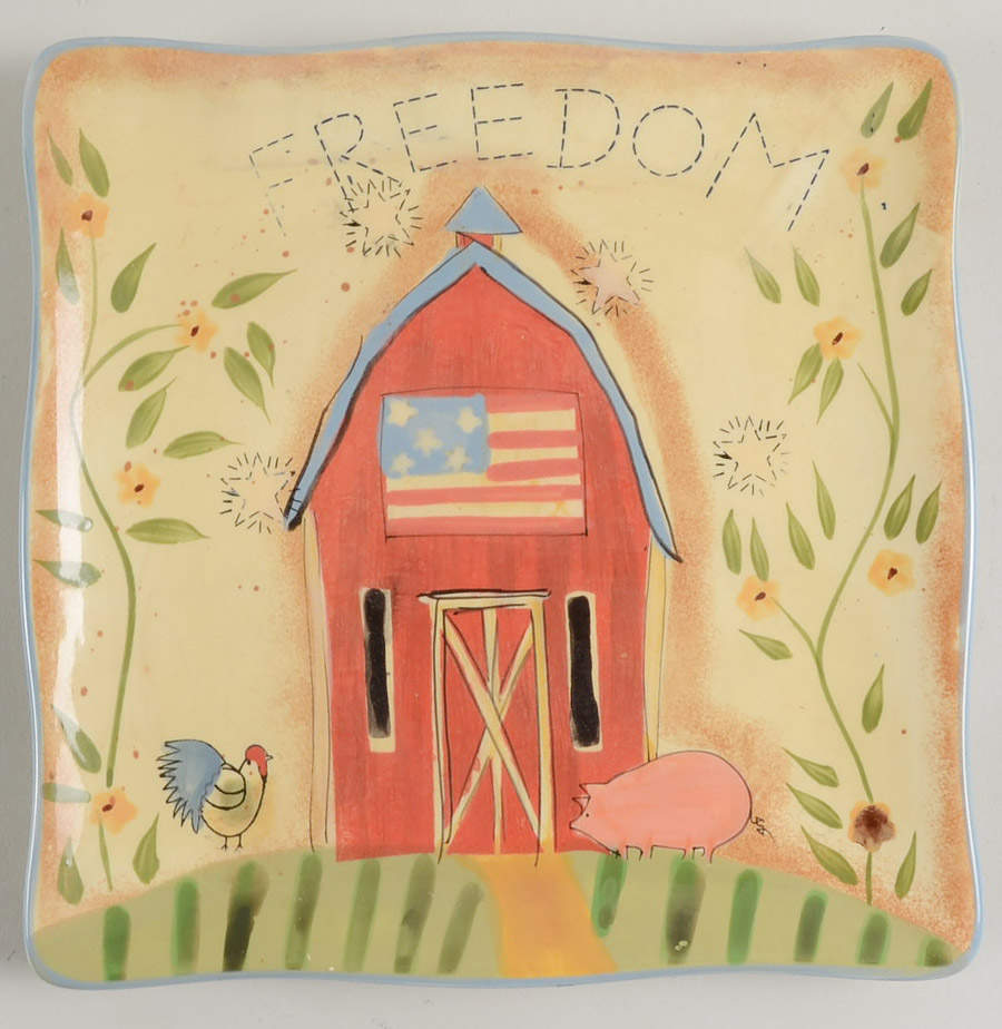 CKB23 Square Salad Plate by Cracker Barrel-1