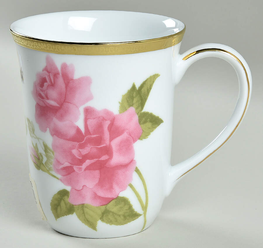 Fashion Buffet-Floral (Gold) Mug by Charter Club-1