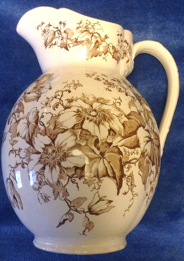 Premier Brown Wash Pitcher by Clementson Bros-1