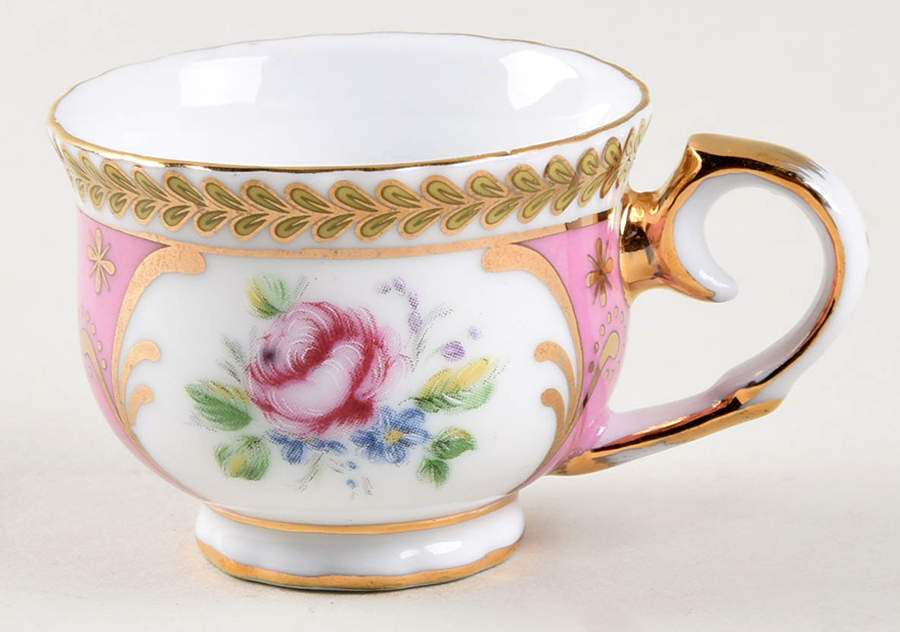 Victoria's Garden Footed Toy Cup and Saucer Set by China (Made in China)-1