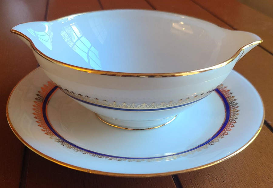 CHF2020 Gravy Boat with Attached Underplate by Charles Field Haviland-1