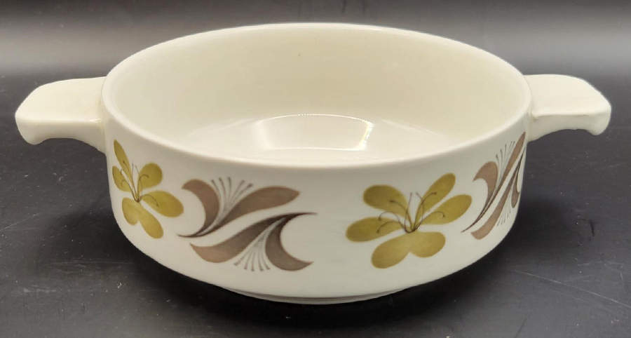 Zambia Flat Cream Soup Bowl by Crown Ducal-1