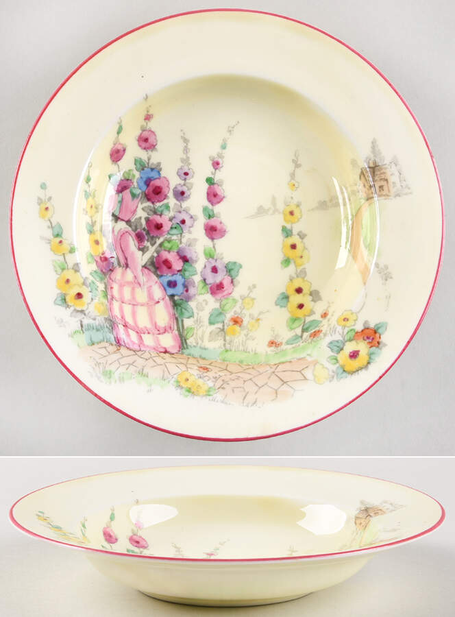 13672 Rim Cereal Bowl by Crown Staffordshire-1
