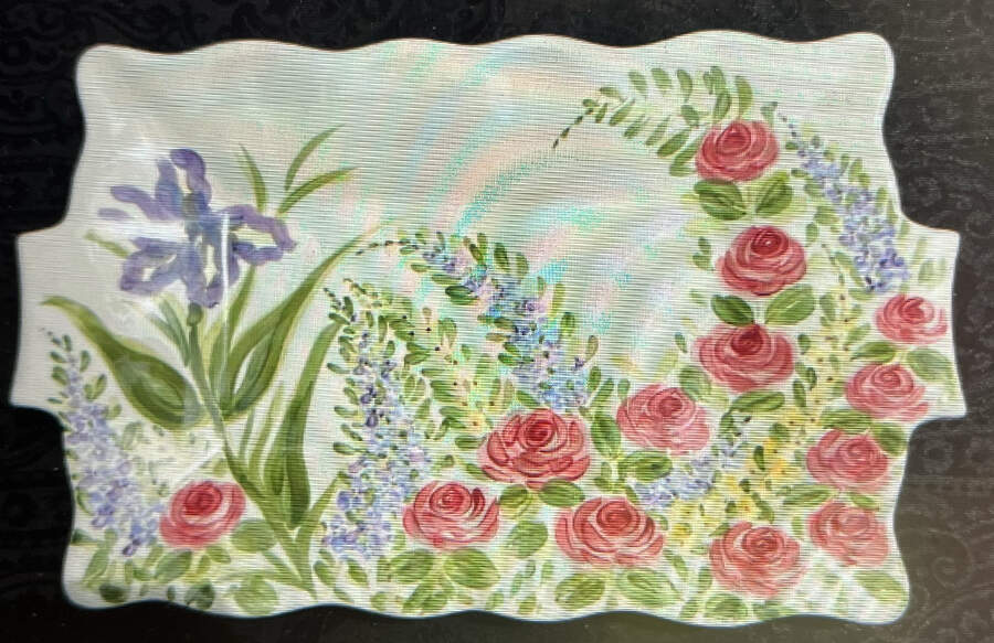 Heavenly Garden 20" Rectangular Serving Platter by Tabletops Unlimited-1