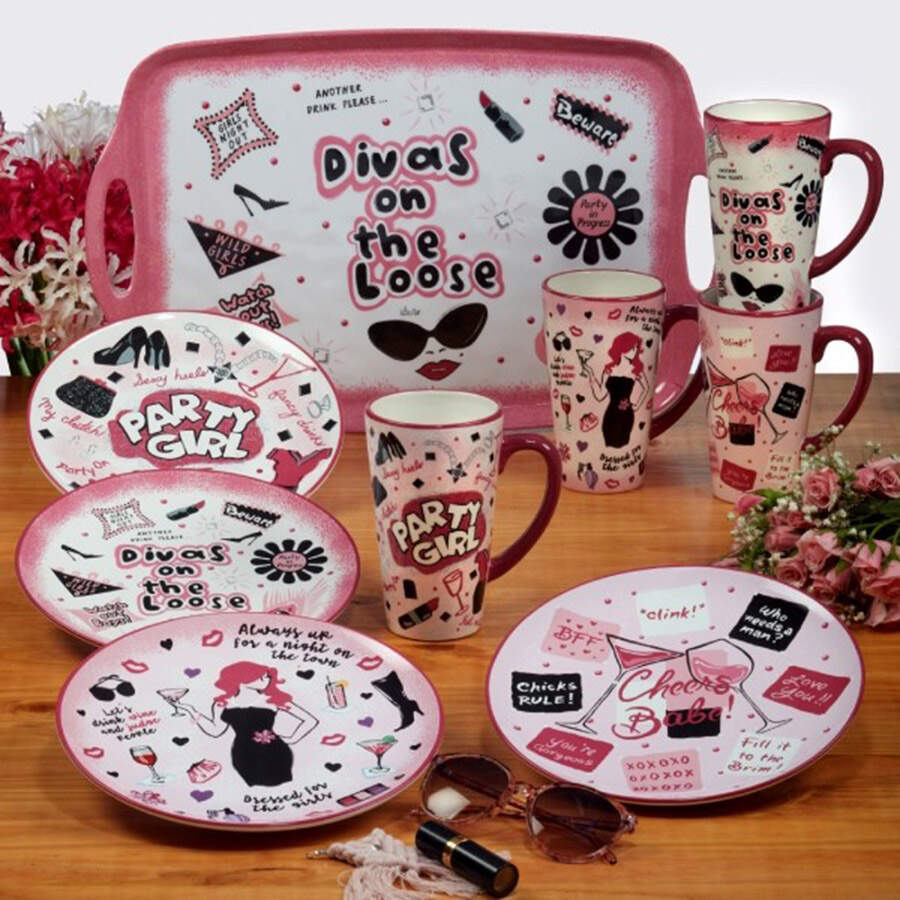 Divas on the Loose Salad/Dessert Plate by Certified International-1