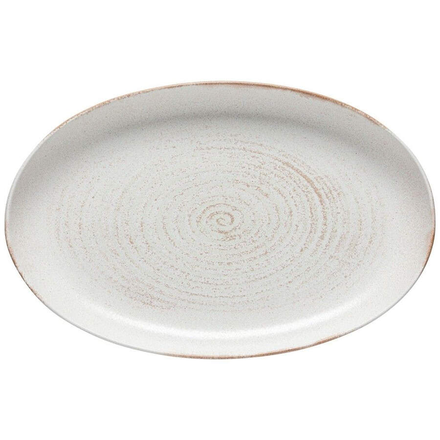 Vermont Cream 16" Oval Serving Platter by Casafina-1
