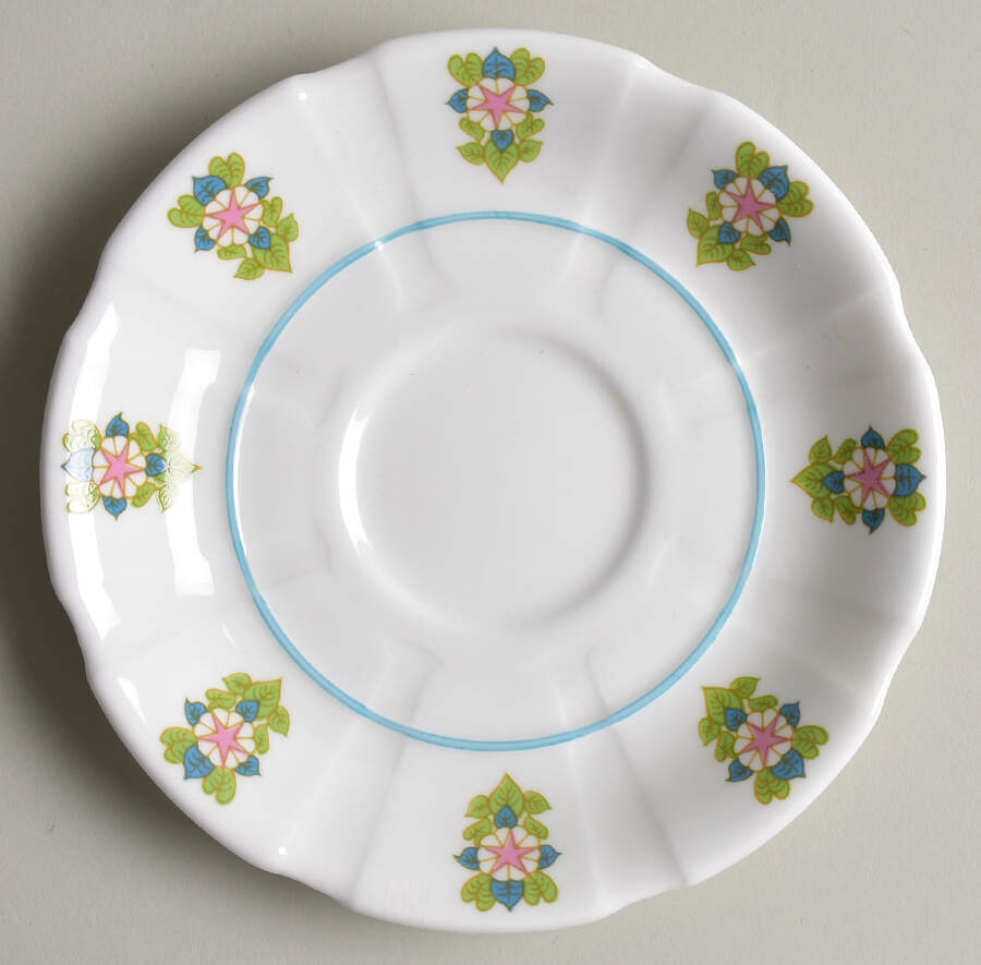 Victoria Regina Saucer by Crown Staffordshire-1