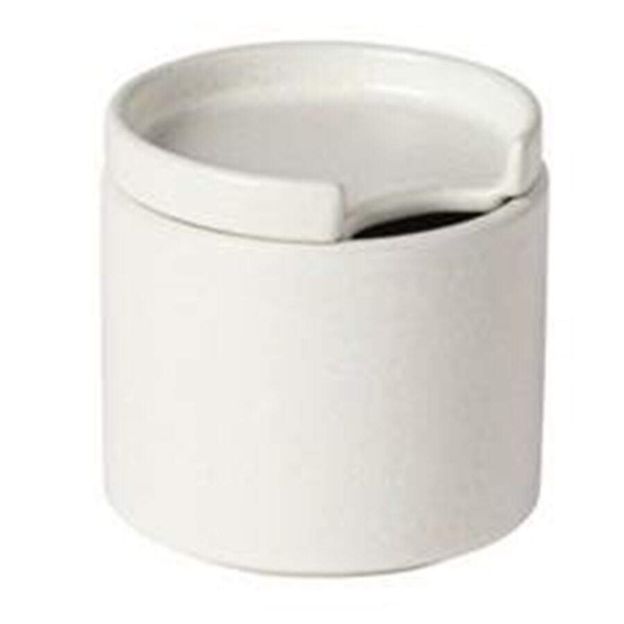 Redonda White Sugar Bowl & Lid by Costa Nova China-1