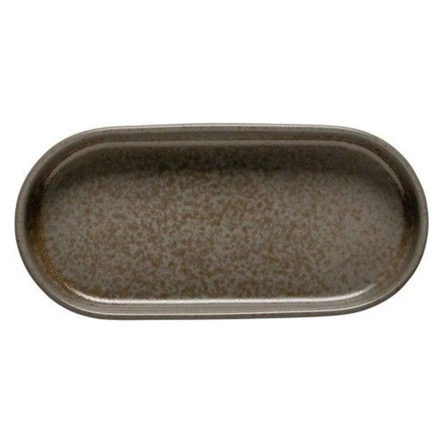Redonda Oak (Brown) 8" Oval Serving Platter by Costa Nova China-1