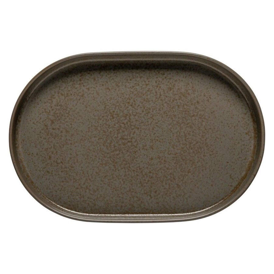 Redonda Oak (Brown) 13" Oval Serving Platter by Costa Nova China-1