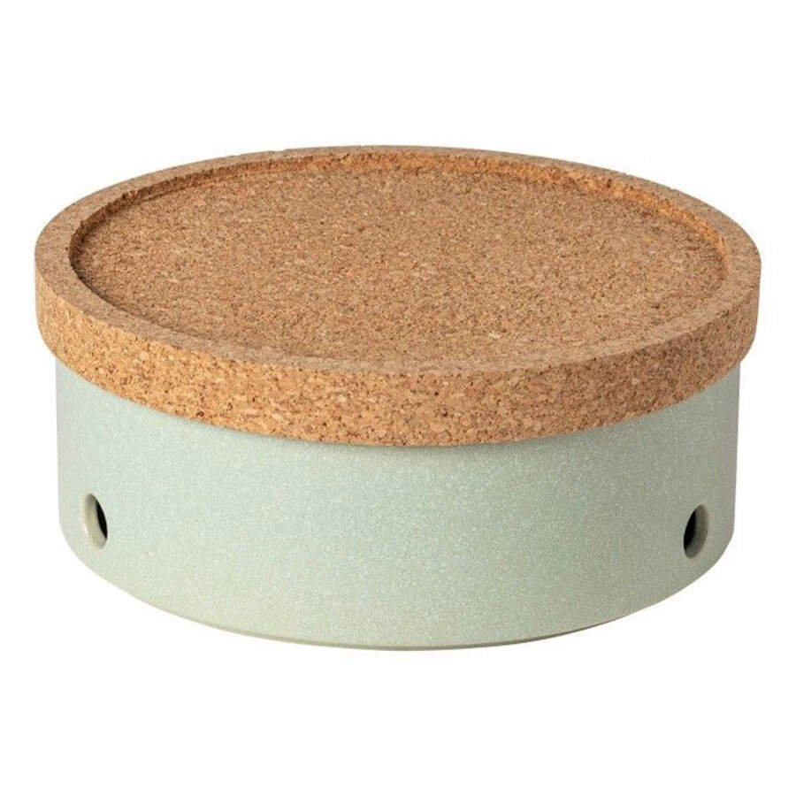 Redonda Bay Leaf (Green) Onion Jar & Lid by Costa Nova China-1