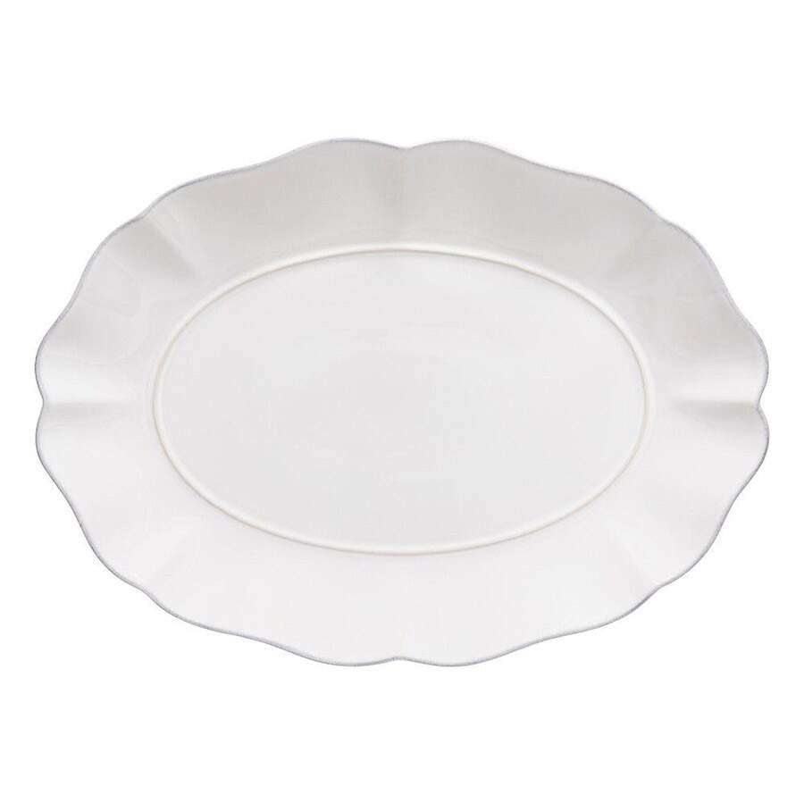 Rosa 16" Oval Serving Platter by Costa Nova China-1