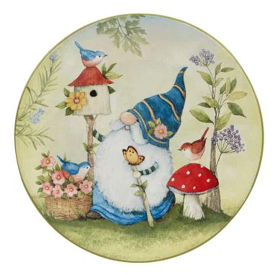 Garden Gnomes Salad/Dessert Plate by Certified International-1