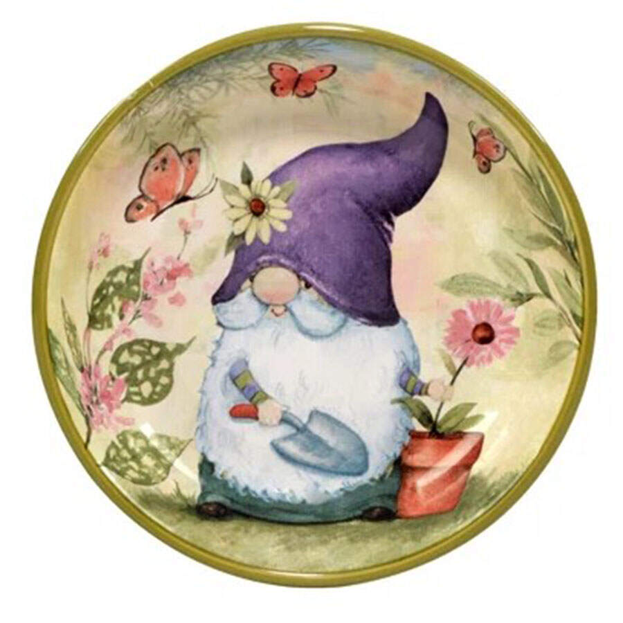 Garden Gnomes 9" Individual Pasta Bowl by Certified International-1