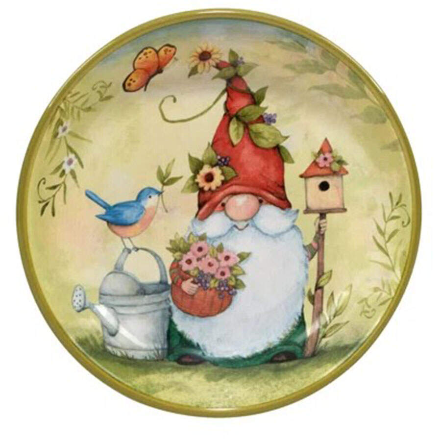Garden Gnomes 9" Individual Pasta Bowl by Certified International-1