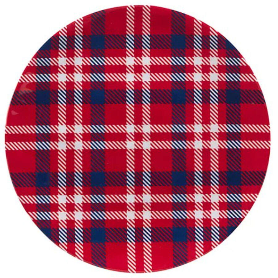 Patriotic Plaid (Melamine) Dinner Plate by Certified International-1