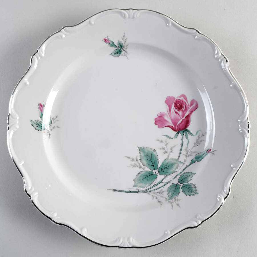Chalet Rose 11" Chop Plate (Round Platter) by Gerold Porzellan-1